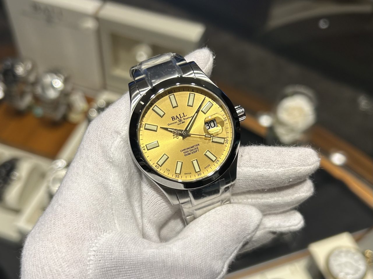 ボールウォッチ マーベライト クロノメーター 40 ゴールドカラー文字盤